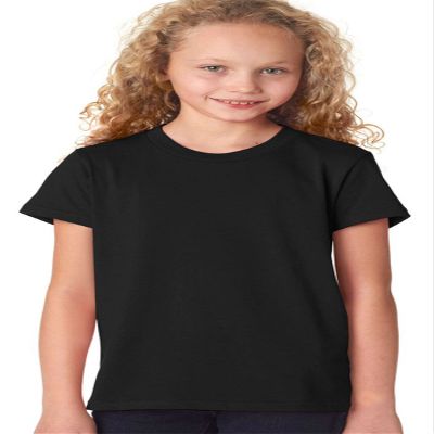 Bella + Canvas Youth Jersey Short-Sleeve T-Shirt S BLACK