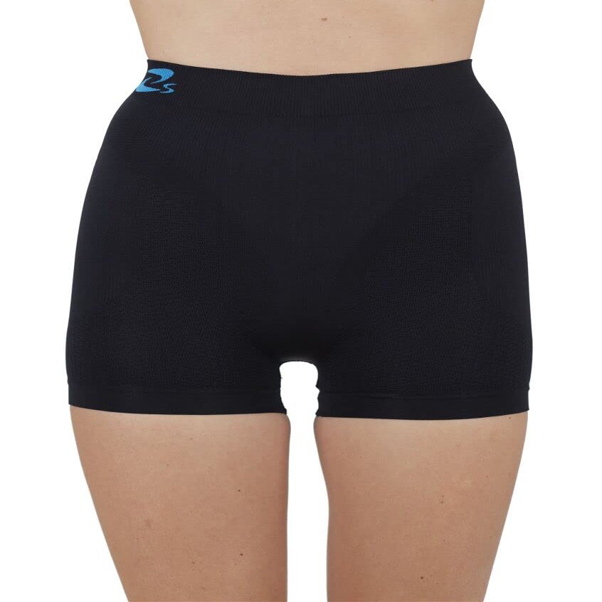CzSalus Anti Cellulite Slimming minishort Pants + Silver - Black Tg. S