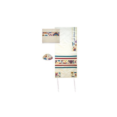 Yair Emanuel Tallit Set  Rainbows of Many Colors