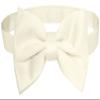 Vesuvio Napoli Men's Dress Vest & BowTie Solid CREAM Color Bow Tie Set for Suit or Tuxedo 2XL view 3