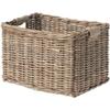 Basil Dorset Luxury Rattan Front Basket - Nature Grey, Medium view 1