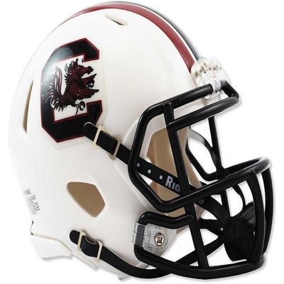 NCAA South Carolina Gamecocks Speed Mini Helmet, 7.5" x 6.5", White