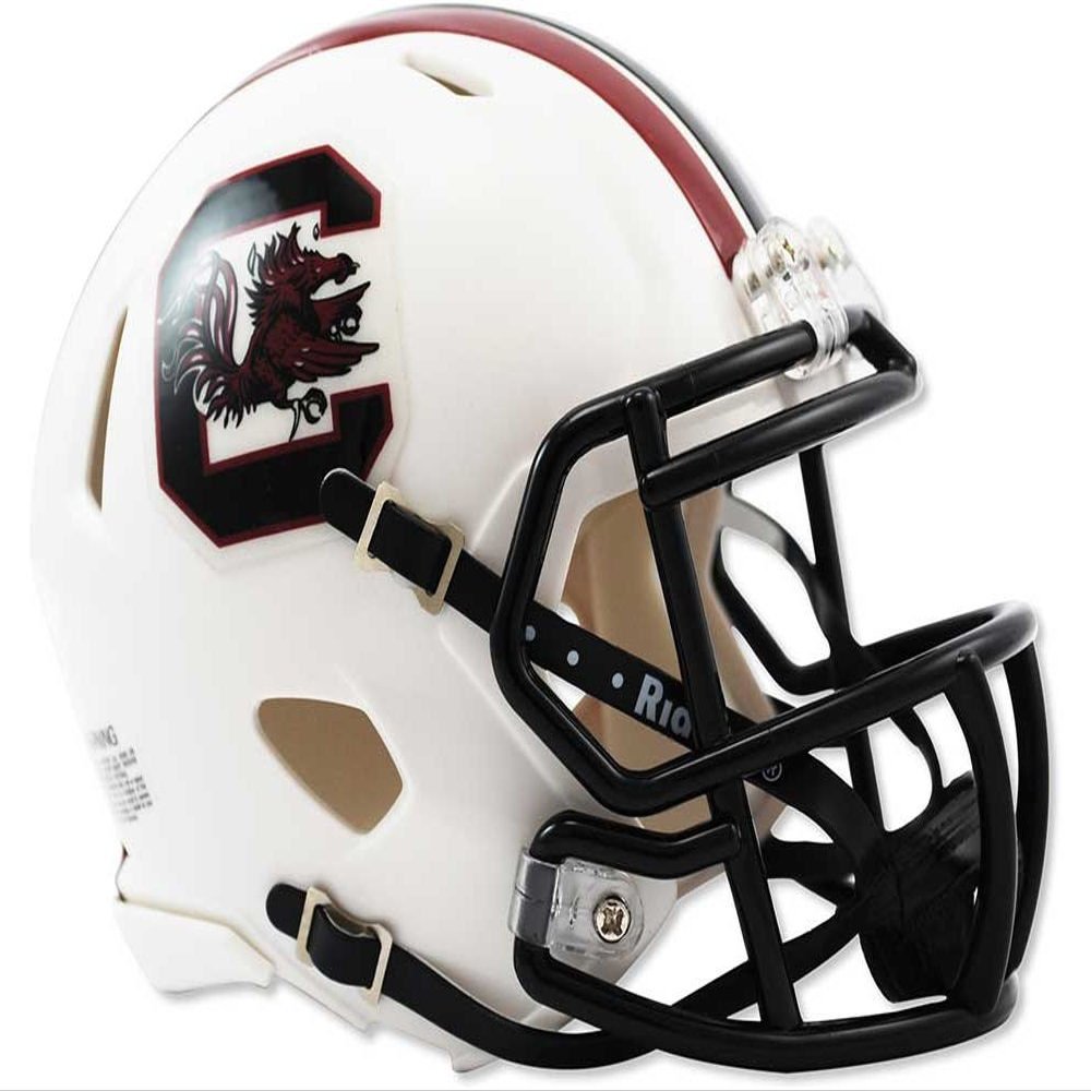 NCAA South Carolina Gamecocks Speed Mini Helmet, 7.5" x 6.5", White