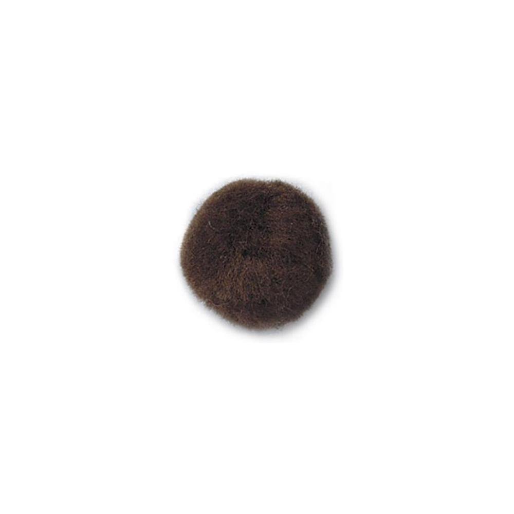 Trimits PP5BR | Brown Pom Poms | Toy Making | 50mm | 25 Pack