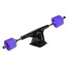 Yocaher Longboard Skateboard Trucks Wheels Combo Set 71mm Wheels + 7"/180mm Heavy Duty Aluminum Black Trucks, Bearing, Riser Pad, and Skateboard Longboard Cruiser Hardware view 2