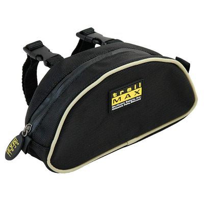 TrailMax 500 Series Saddle Pommel Pocket Bag for Horse Trail Riding; Saddle Bag for Western & Endurance Saddles; Cellphone Horn Bag; Trail Riding Cellphone Pommel Pocket; Black & Sand