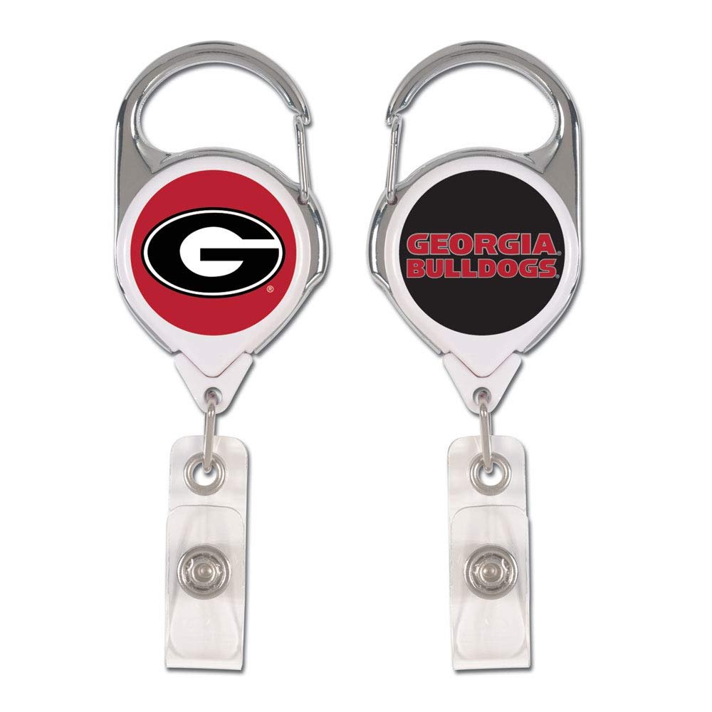 NCAA Georgia Bulldogs Badge HolderPremium Retractable Badge Holder, Team Colors, One Size