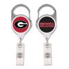 NCAA Georgia Bulldogs Badge HolderPremium Retractable Badge Holder, Team Colors, One Size view 1
