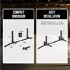 AmStaff Fitness Joist Mount Pull Up Bar, Ceiling Mounted Chin Up Bar for Home Gym, Crossfit, Beam, Rafter - Heavy Duty, Multi Grip, 42" Wide, Maximum Head Clearance - TU038 view 4