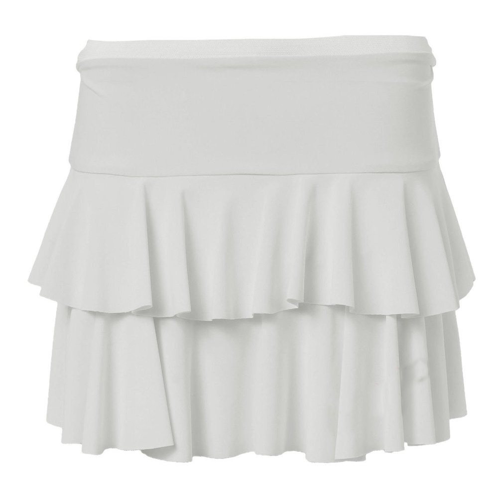 Aislinn Womens Floricient Neon Jersey Rara Tutu Mini Skirt / Multiple Colours S/M UK(8-10) White