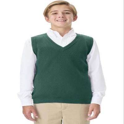 Classroom School Uniforms boys Uniform sweater vests, Hunter, X-Small US