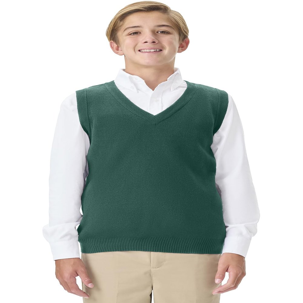 Classroom School Uniforms boys Uniform sweater vests, Hunter, X-Small US