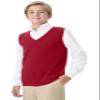 CLASSROOM Little Boys' Uniform Sweater Vest, Red, X-Small view 2