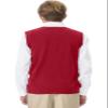 CLASSROOM Little Boys' Uniform Sweater Vest, Red, X-Small view 3