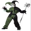 California Costumes Child Green Scary Jester Costume Large (10-12) view 1
