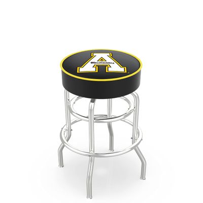 L7C1 Appalachian State 25" Double-Ring Swivel Counter Stool with Chrome Finish