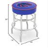 L7C1 Boise State 25" Double-Ring Swivel Counter Stool with Chrome Finish view 2