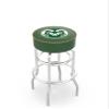 L7C1 Colorado State 25" Double-Ring Swivel Counter Stool with Chrome Finish view 1