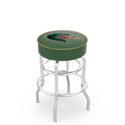 L7C1 UAB 25" Double-Ring Swivel Counter Stool with Chrome Finish