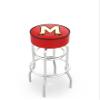 L7C1 Maryland 25" Double-Ring Swivel Counter Stool with Chrome Finish view 1