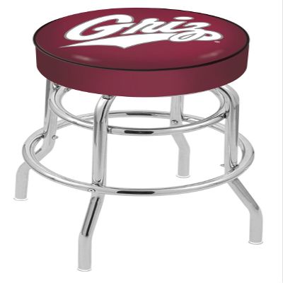 L7C1 Montana 25" Double-Ring Swivel Counter Stool with Chrome Finish
