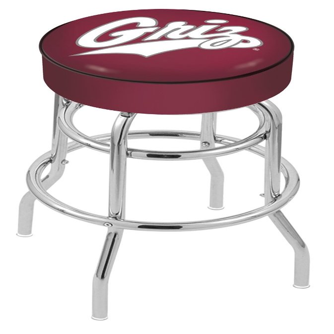 L7C1 Montana 25" Double-Ring Swivel Counter Stool with Chrome Finish