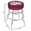 L7C1 Montana 25" Double-Ring Swivel Counter Stool with Chrome Finish view 2