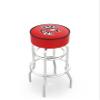 HBS L7C1 Wisconsin Badger 25" Double-Ring Swivel Counter Stool with Chrome Finish view 1