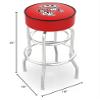 HBS L7C1 Wisconsin Badger 25" Double-Ring Swivel Counter Stool with Chrome Finish view 2