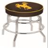 L7C1 Wyoming 25" Double-Ring Swivel Counter Stool with Chrome Finish view 1