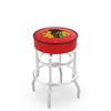 HBS L7C1 Chicago Blackhawks 25" Double-Ring Swivel Counter Stool with Chrome Finish view 1