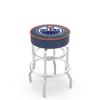 HBS L7C1 Edmonton Oilers 25" Double-Ring Swivel Counter Stool with Chrome Finish view 1
