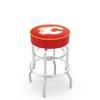 HBS L7C1 Calgary Flames 30" Double-Ring Swivel Bar Stool with Chrome Finish view 1