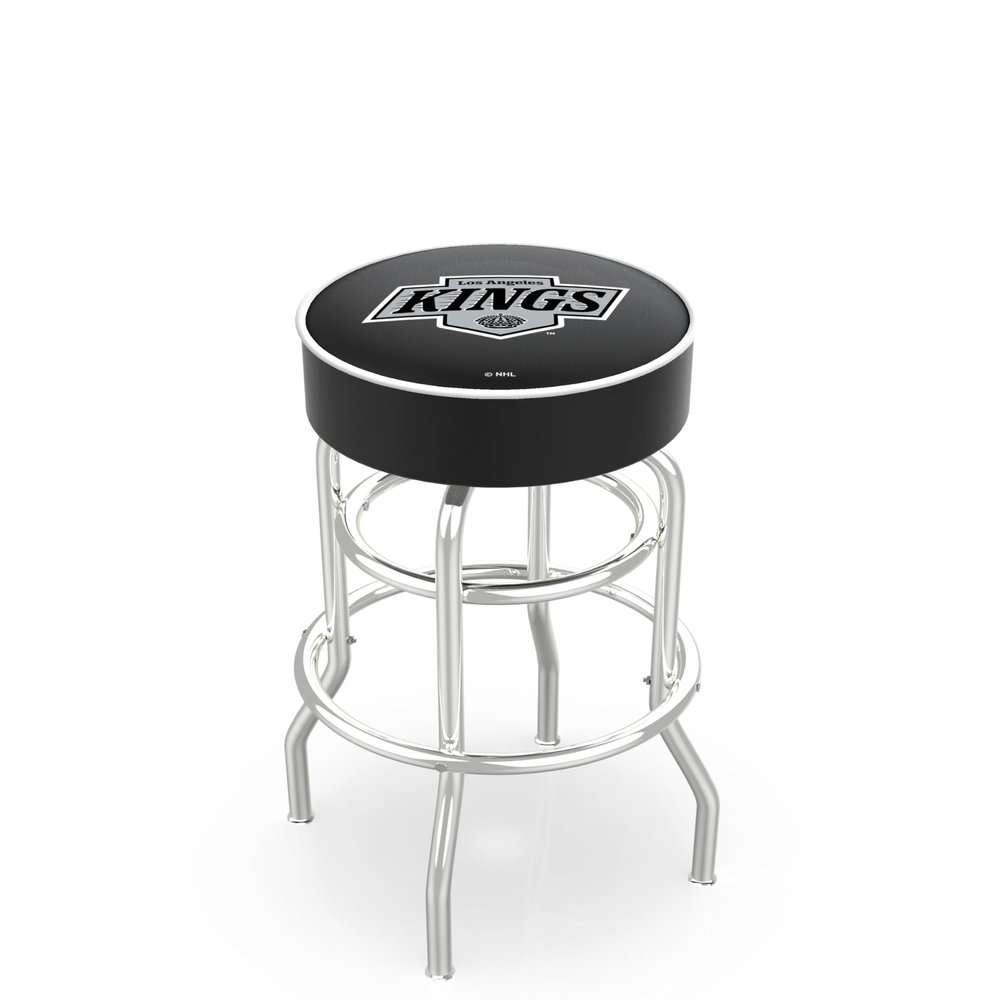 HBS L7C1 Los Angeles Kings 30" Double-Ring Swivel Bar Stool with Chrome Finish
