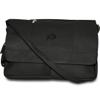 NCAA Colorado Buffaloes Black Leather Laptop Messenger Bag view 1