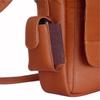 NCAA Auburn Tigers Tan Leather Laptop Messenger Bag view 4