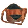 NCAA East Carolina Pirates Tan Leather Women's Top Zip Handbag view 2