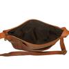 NCAA East Carolina Pirates Tan Leather Women's Top Zip Handbag view 4