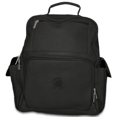 NCAA Maryland Terrapins Black Leather Large Computer Backpack