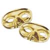 Gold Metallic Half Mask Costume Add On view 1