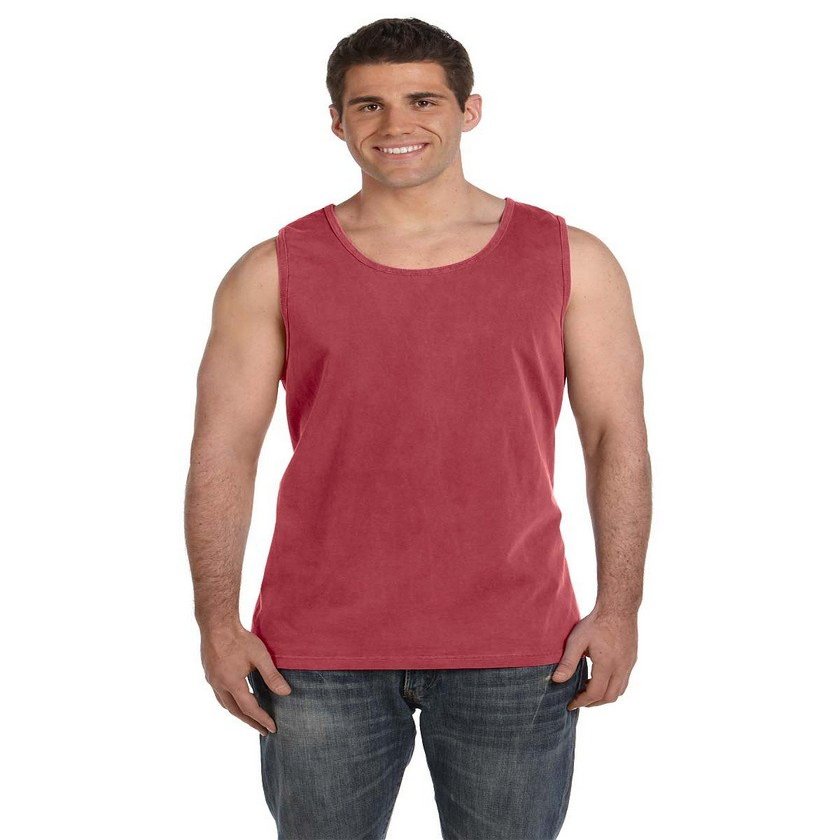 BC GARM/DYE Tank TOP (Large, Crimson PgmDye)