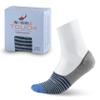 Marcoliani Milano No Show Socks Men - Palio Stripe Invisible Touch [Born in Italy & Premium Quality] Inspired by Italian Style | Essence of Cotton - Color Flannel Grey view 1