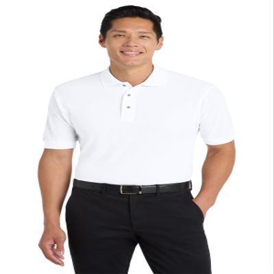 Port Authority Tall Silk Touch Polo Shirt White