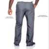 Landau Essentials Relaxed Fit 7-Pocket Elastic Cargo Scrub Pants for Men 8555 view 3
