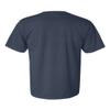 Pigment-Dyed Short Sleeve Shirt, Color: Denim, Size: Large view 3