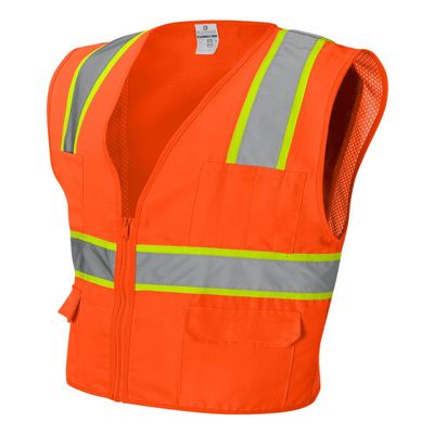 ML Kishigo High Visibility Vest, Class 2, 2XL, Orange