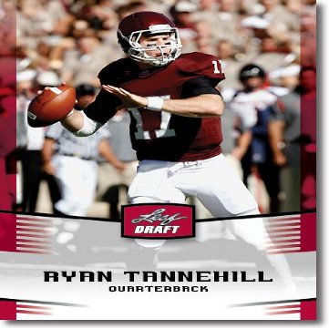2012 Leaf Draft Day #43 Ryan Tannehill - Texas A&M (RC - Rookie Card)(NFL Football Trading Card)