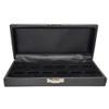 Display and Fixture Store Black Leatherette Wide Slot Jewelry Ring Tray Travel Case - Holds 12 Rings view 2