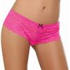 Dreamgirl Women's Cheeky Crotchless Panty, Hot Pink, Medium view 1