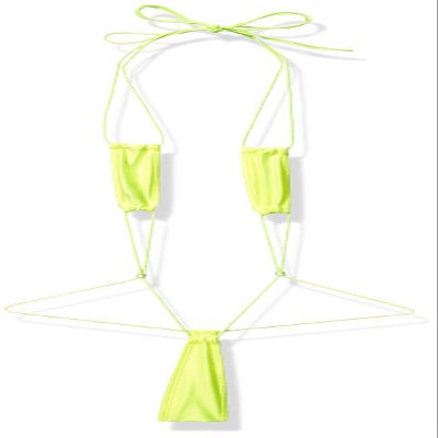 BODYZONE womens Teeny Weeny Dress, Neon Yellow, One Size US
